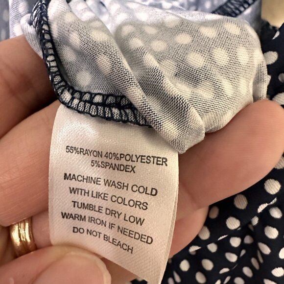 NWT‎ Indigo Rose Navy & White Polka Dot Romper Women's Small - Picture 6 of 12